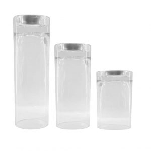 1854 Theelichthouder/vaas glas