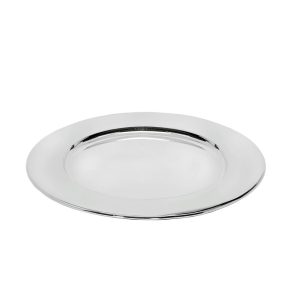 0007 Bord verzilverd met rand 30 cm