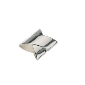 0966 Servetring verzilverd