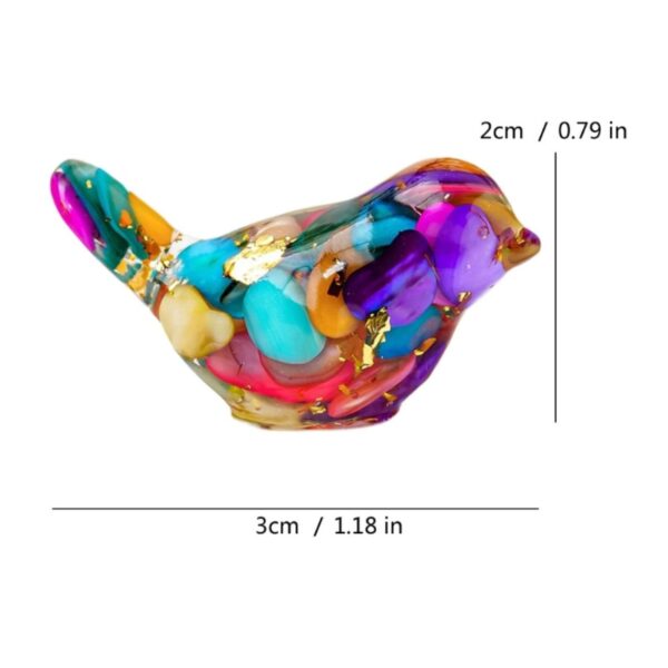 0852 Birdie crystal multicolour - Afbeelding 2
