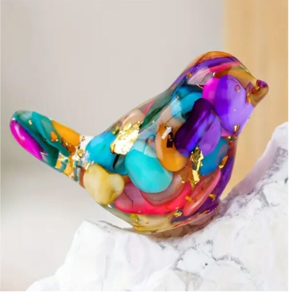 0852 Birdie crystal multicolour - Afbeelding 3
