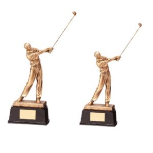 3301 Golfbeeldje antique goud man