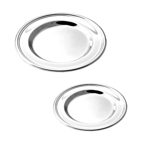 0602 Bord verzilverd rond